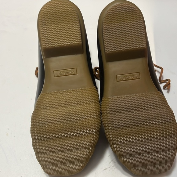Sperry Cheetah Print Embossed Leather Waterproof Duck Shoes Boat Shoes Boots 7M - Picture 10 of 11